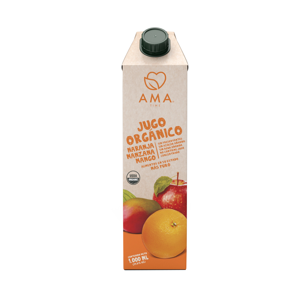 Jugo Naranja Manzana Mango Orgánico 1 litro