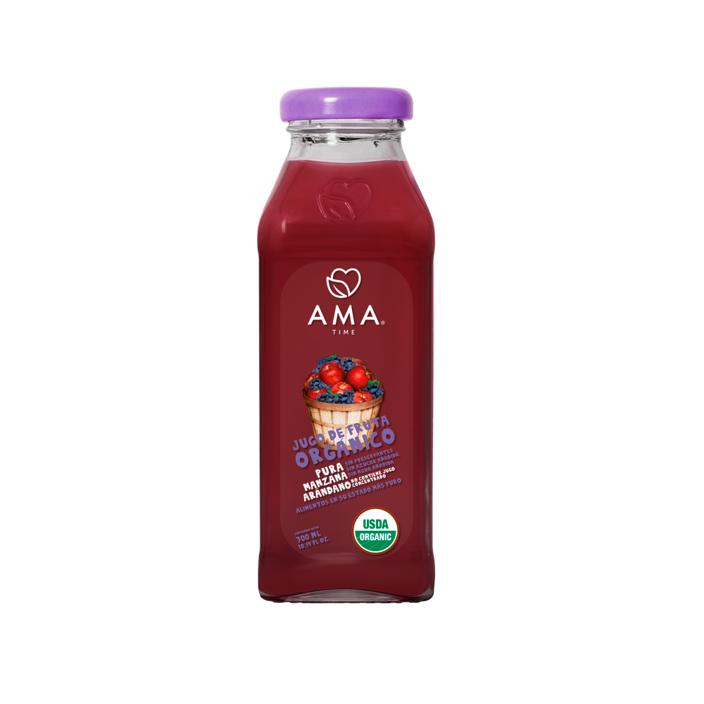 Jugo Manzana Arándano Orgánico 300 cc